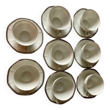 Service à thé en porcelaine signé union k
