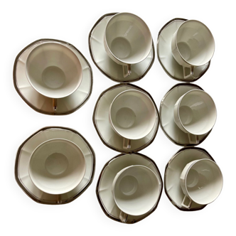 Porcelain tea set signed union k