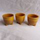 Marbled glass tripod egg cups