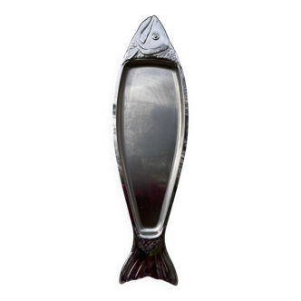 Stainless steel fish dish 1970