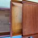 Lit Vintage Scandinave Teck 140x190 | Tête de Lit & Chevets Suspendus (60s/