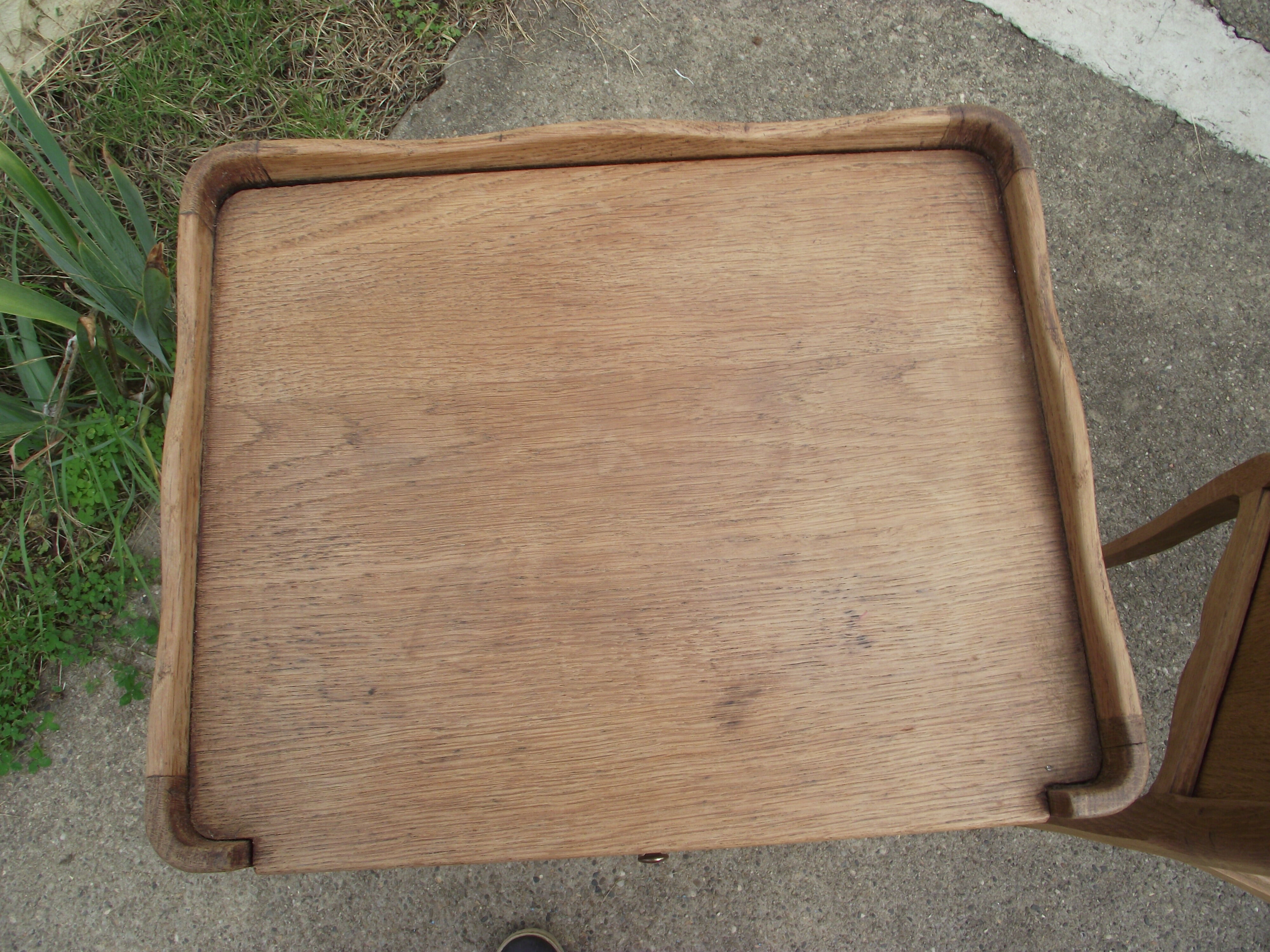 Pair of bedside style Louis XV solid oak