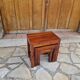 Vintage teak nesting coffee tables