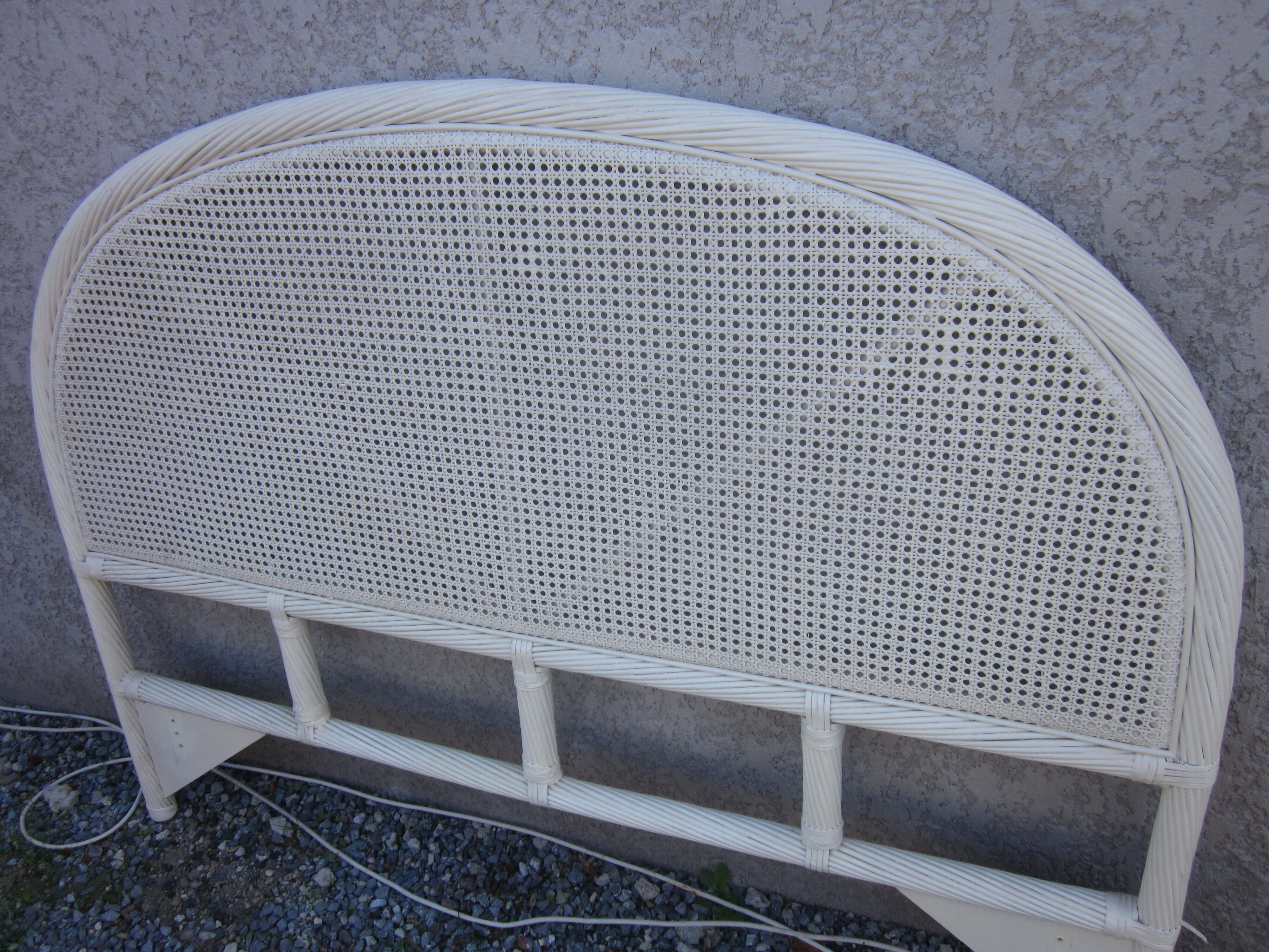 Rattan headboard and canning