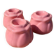 Ceramic pink flower candlestick