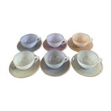 Coffee set 6 cups Harlequin Arcopal