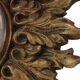 Petit miroir ensoleillé italien, style rococo, 24 cm