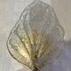 Paire d’appliques feuille verre Murano