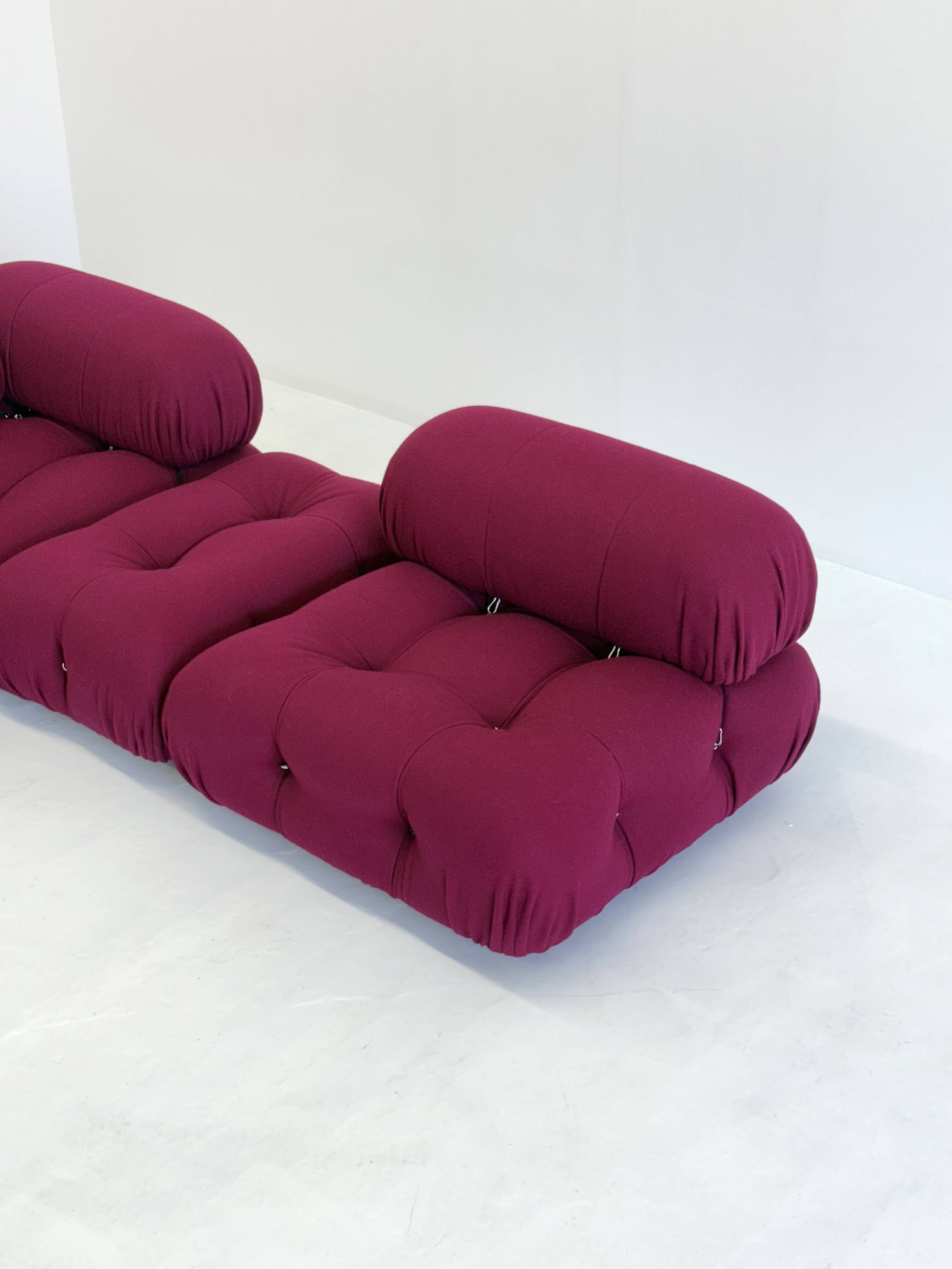Camaleonda Modular Sofa in Bordeaux by Mario Bellini for B&B Italia