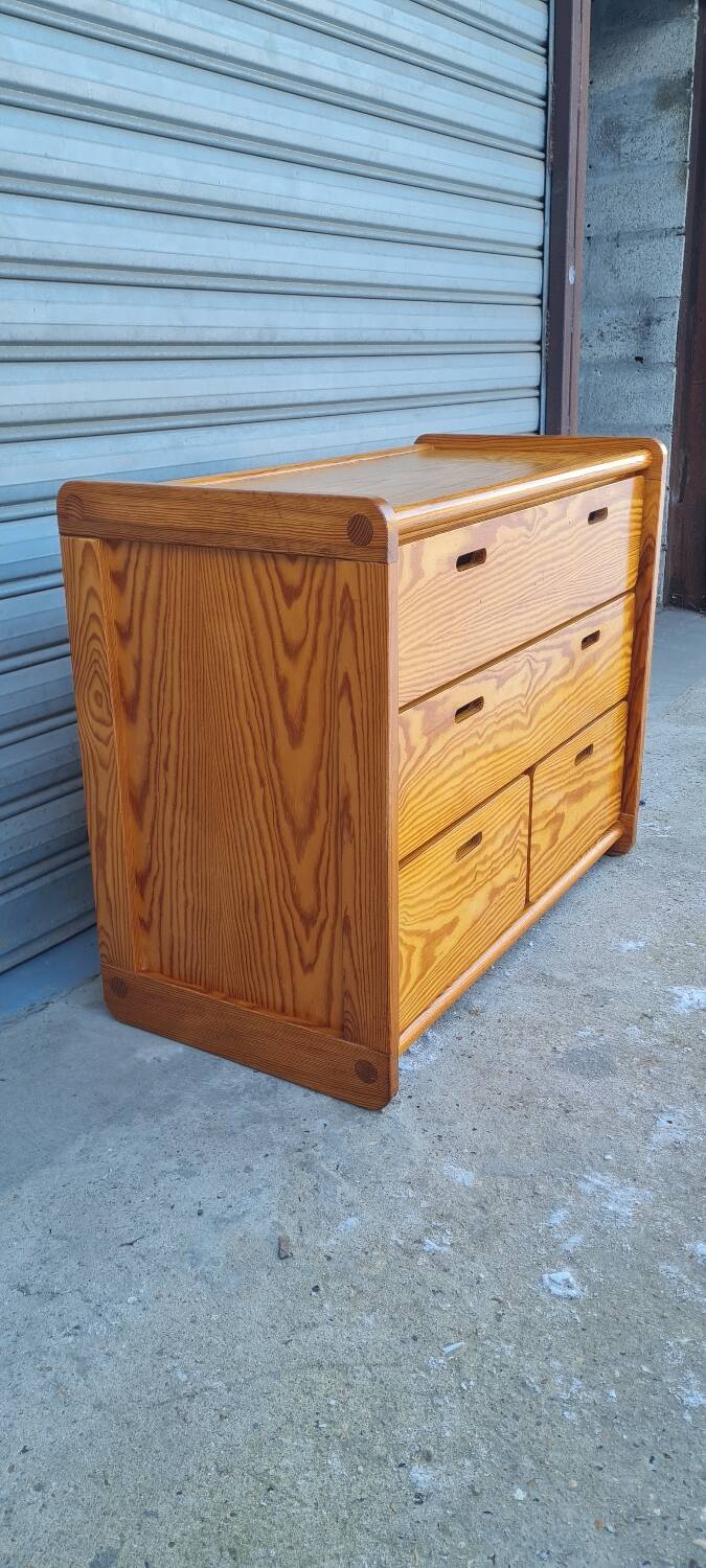 Pine chest of drawers 1970