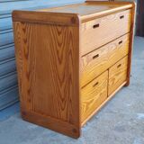 Pine chest of drawers 1970