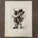 Modern composition drawing 1970 by François de Chabot