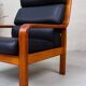 Vintage Teak Armchair High-Back Mid Century Danish