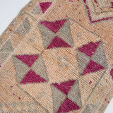 3x11 pale orange turkish vintage runner rug 75x332cm