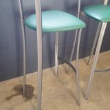 Paire de tabourets de bar 1980
