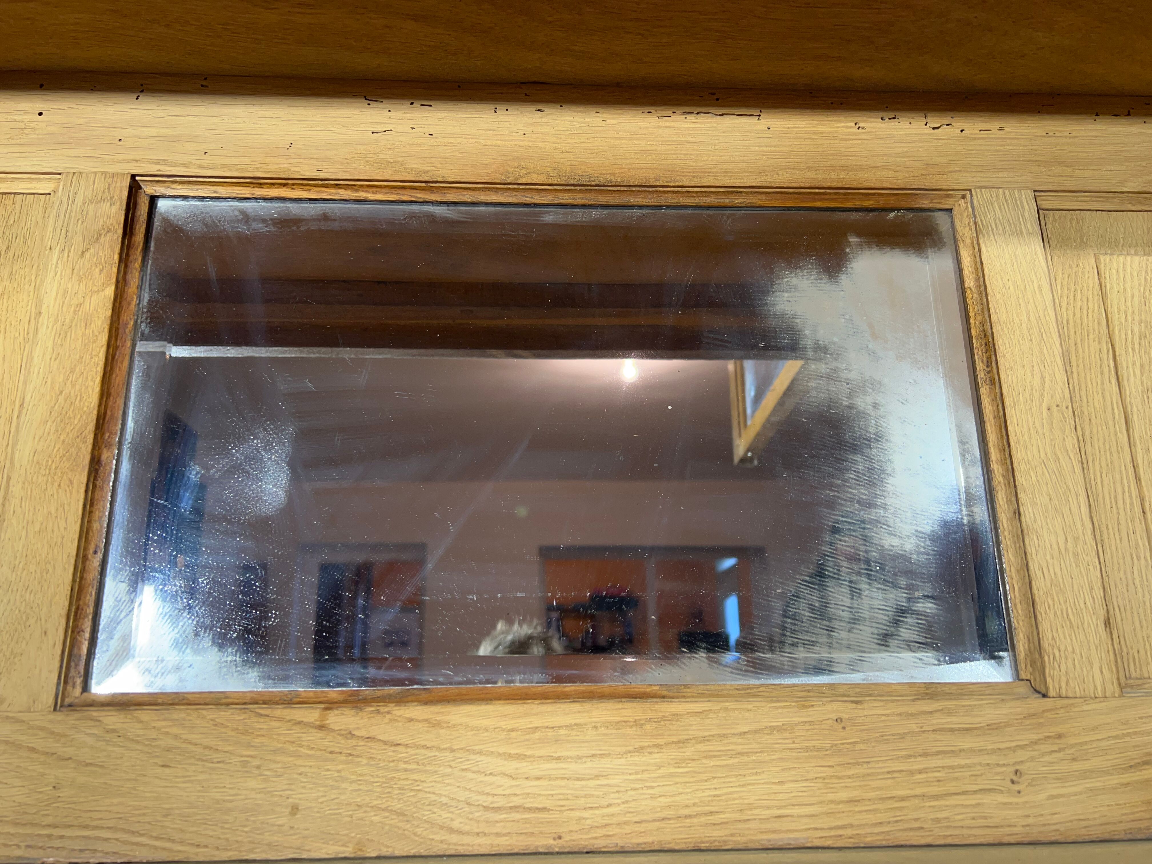 Buffet cupboard in oak brut art deco 1940-50