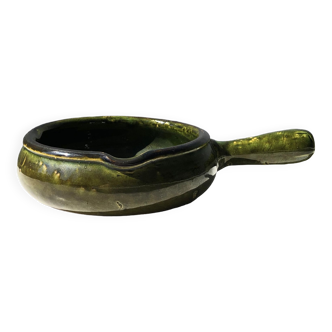 Green ceramic dish