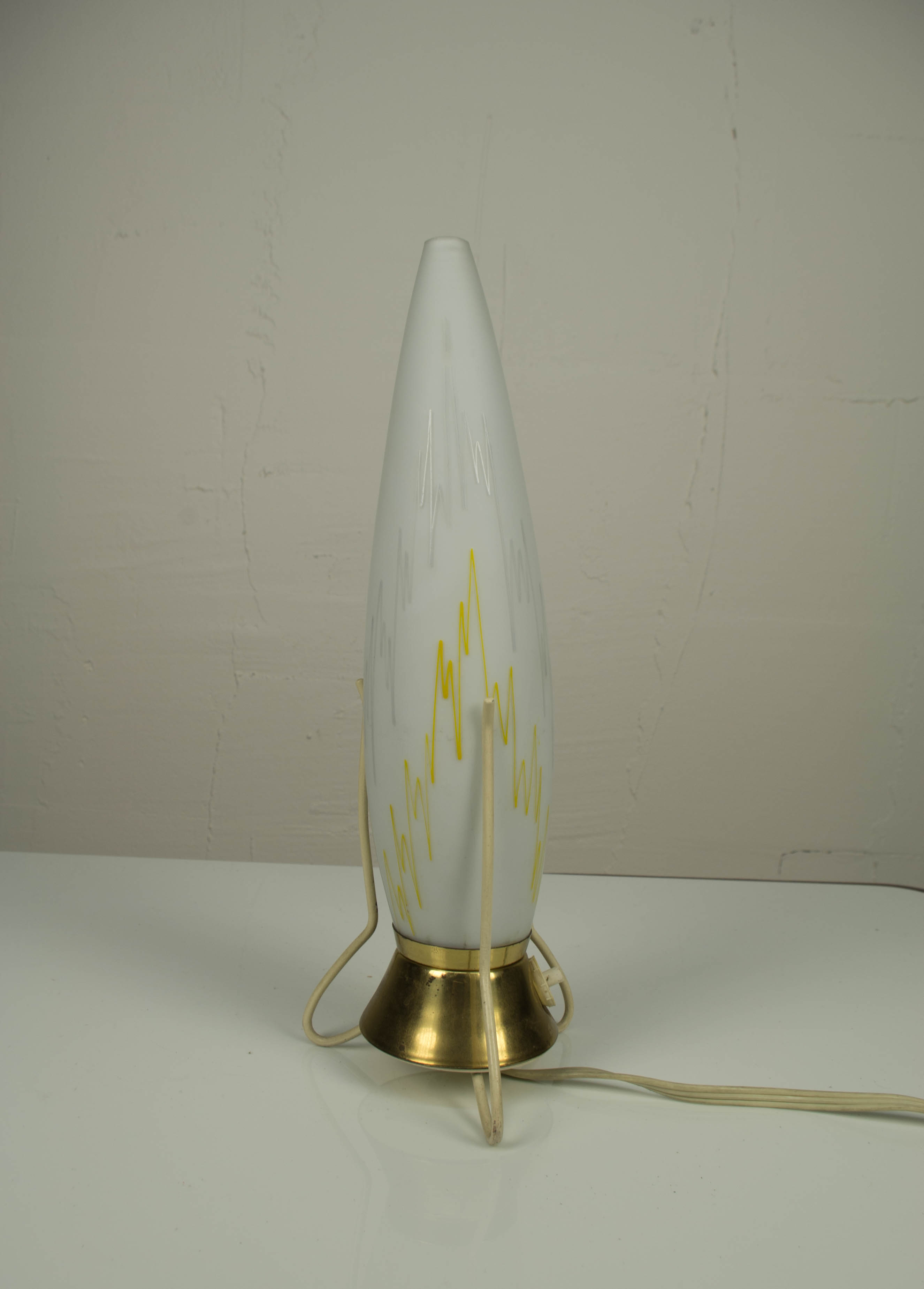Rocket Table Lamps, 1950s, Czechoslovakia