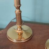 Pair of brass bedside tables