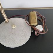 Hammered gray cocotte desk lamp, vintage French, 1940s