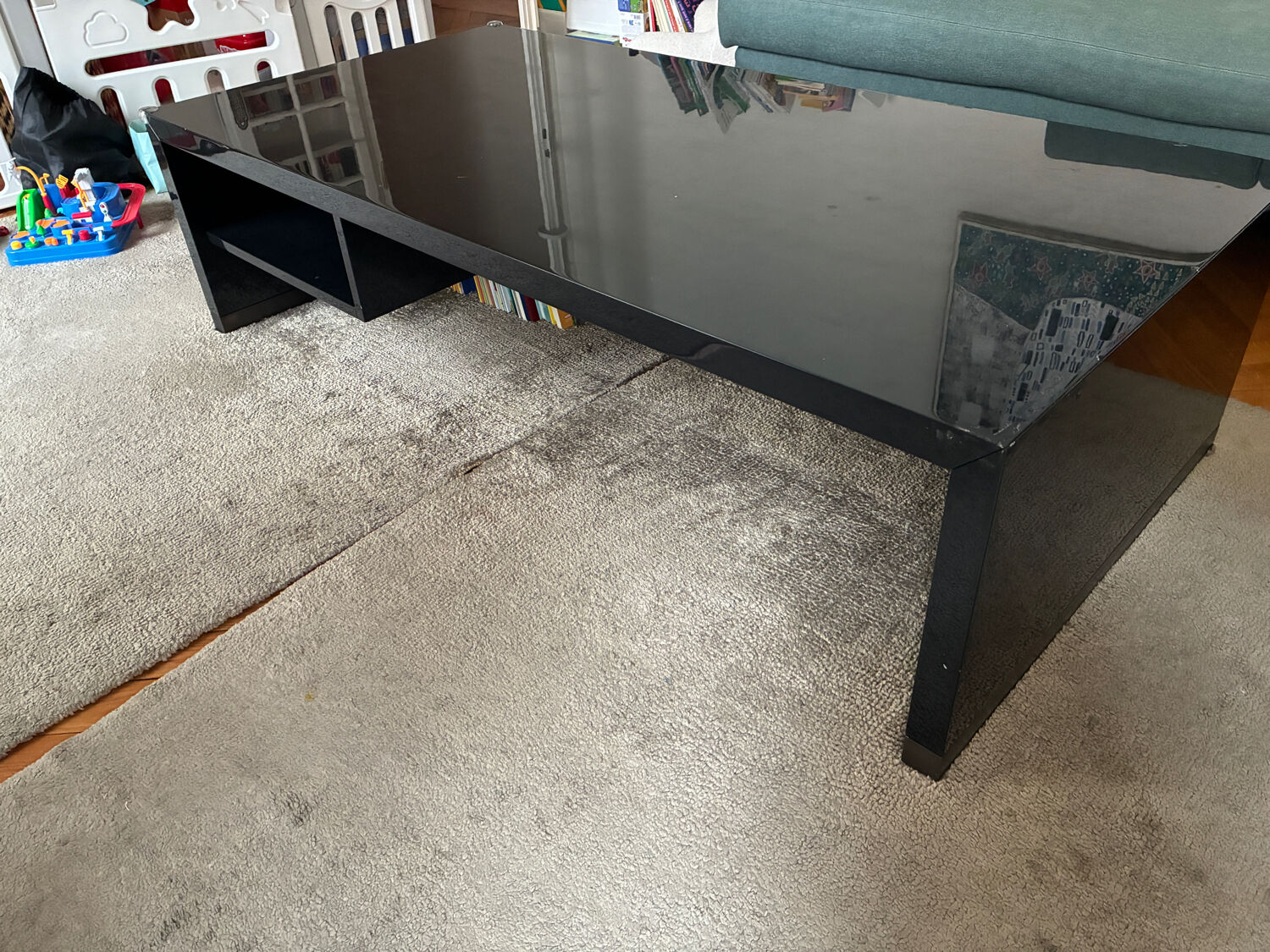 Armani Casa Black Lacquer Coffee Table
