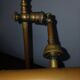 Antique brass notary lamp, desk lamp.