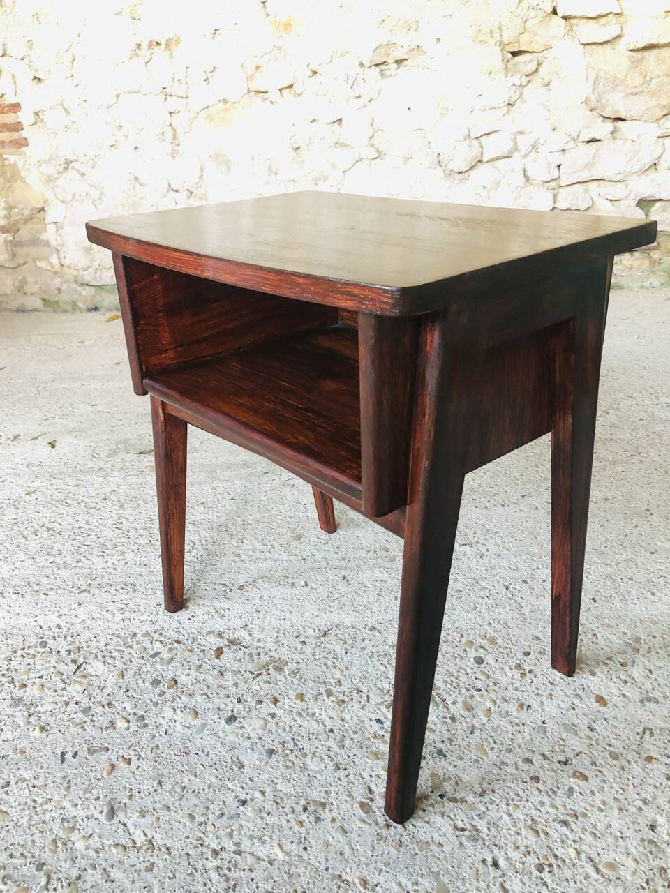 Vintage bedside table, Scandinavian style, Circa 60