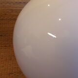 Open globe 20cm in old white glass for suspension lamp