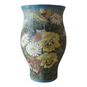 Vase peint à la main XIXeme