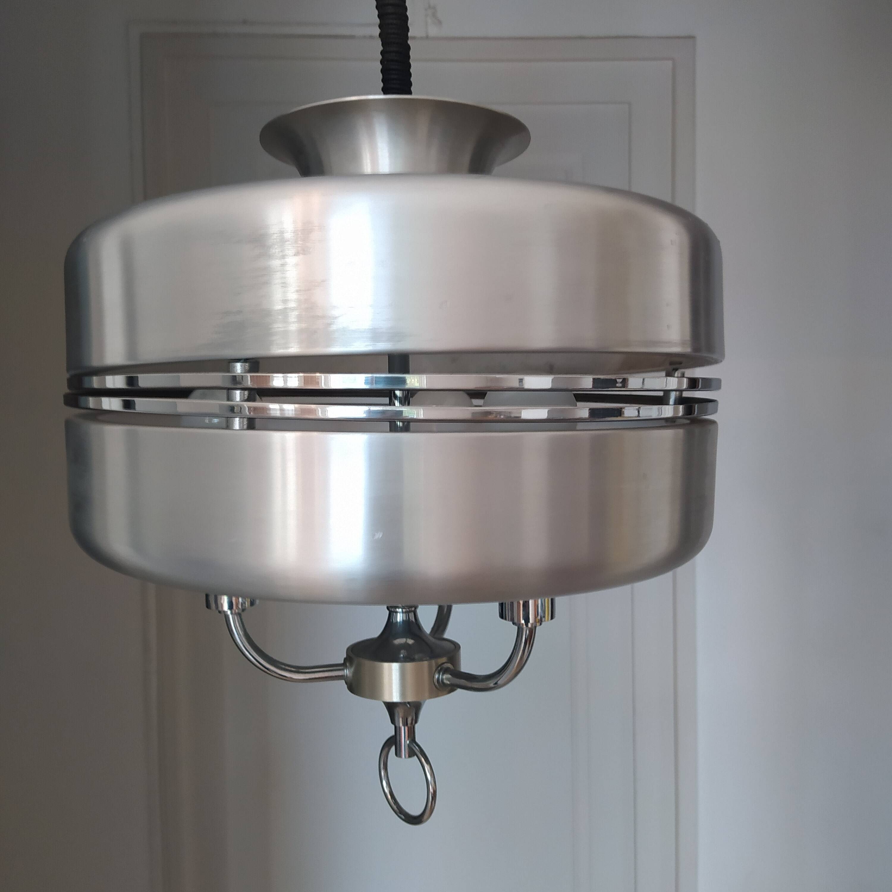 Rolly Space Age chandelier Italian design 1970