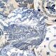 Mismatched antique dinner plates