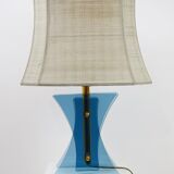 Italian lamp, glass base, 60s