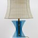 Lampe italienne, piètement en verre, années 60