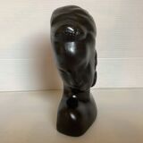 Antique bust of an African woman to stand or hang