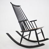 1960s Varjosen Puunjalostus Beech Rocking Chair, Finland