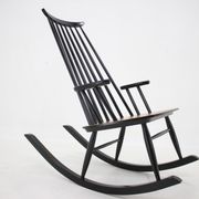 1960s Varjosen Puunjalostus Beech Rocking Chair, Finland