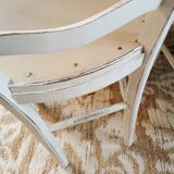 2 Country Chic Bistro Chairs with a Patina Finish