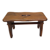 Old small vintage farm stool