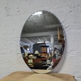 Beveled oval mirror 60x44cm