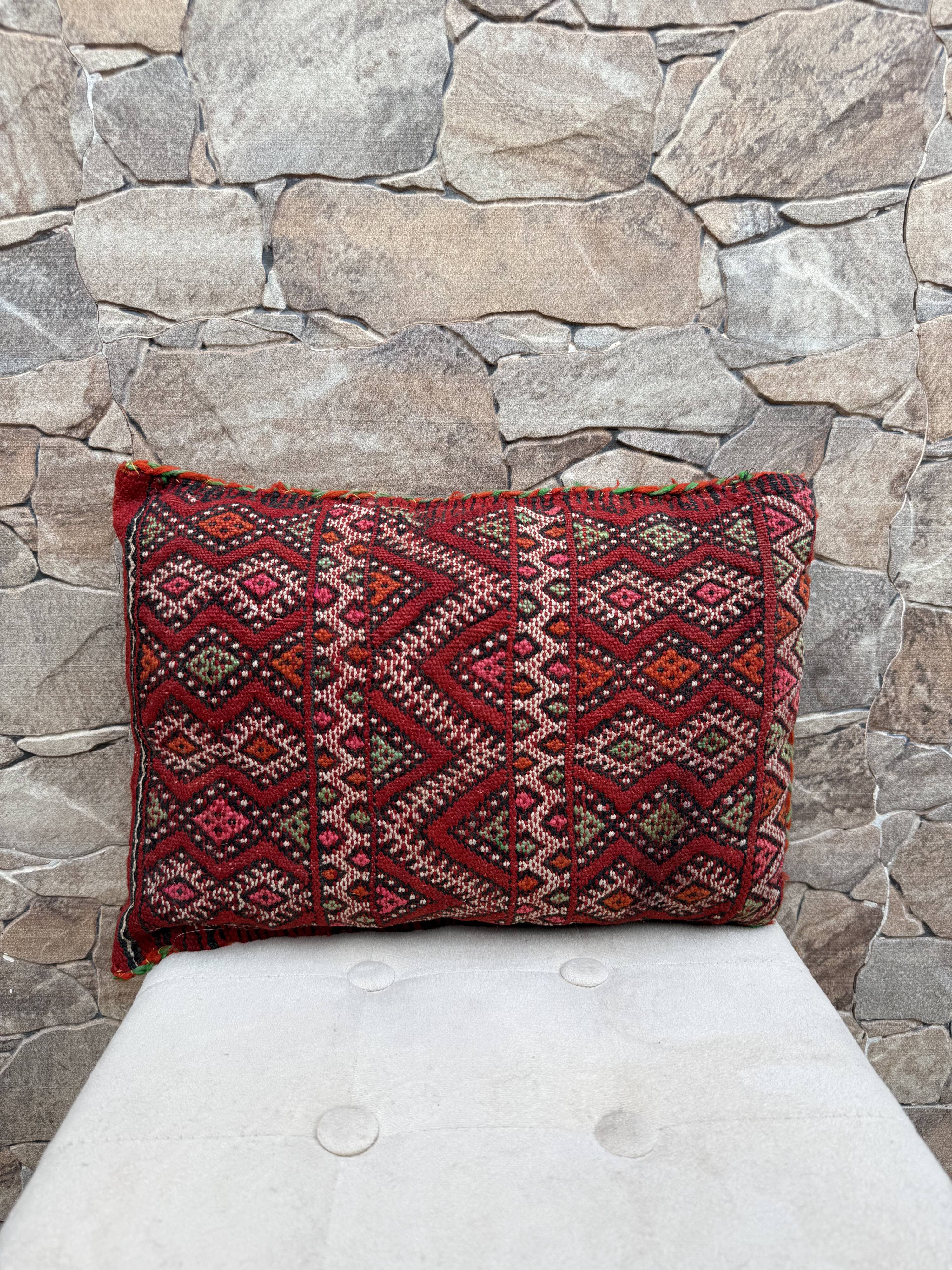 Moroccan pillowcase, Berber cushion cover, woven pillowcase