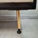Dresser / chest of drawers and bedside tables - 1960s - faux leather brass