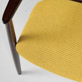 Midcentury Danish chair with armrests in rosewood by Henry Rosengren Hansen for Brande Møbelindustri