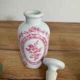 Vintage perfume bottle and spray.