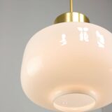 Pair of Mid-Century Opaline Pendant Lamps, 60s