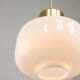 Pair of Mid-Century Opaline Pendant Lamps, 60s