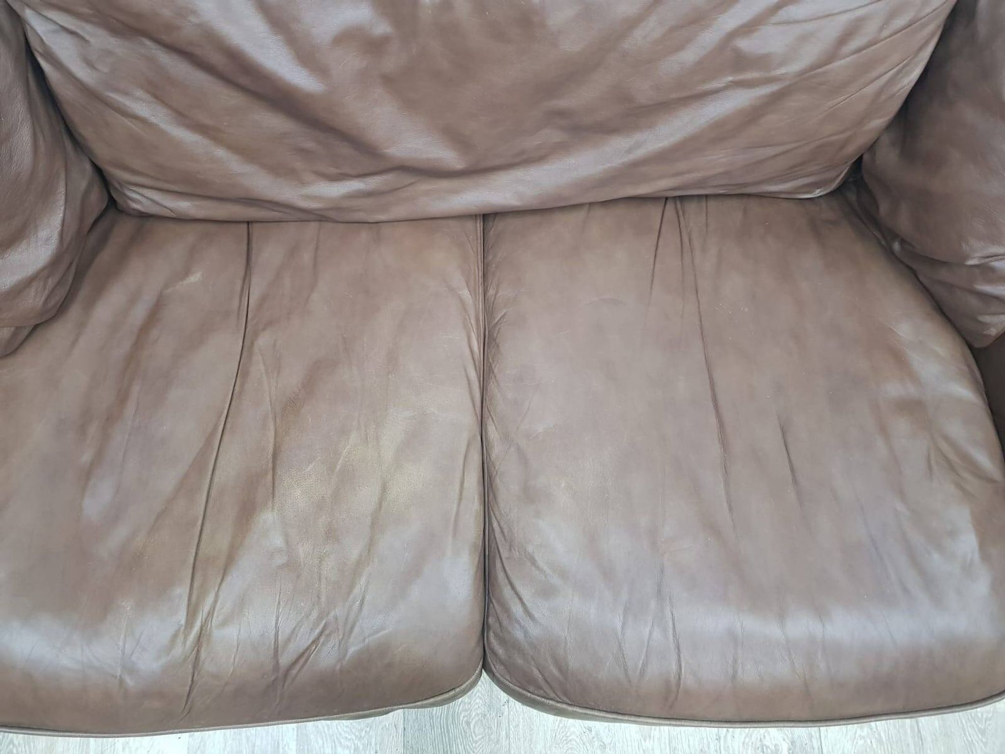 Mid-Century, Chesterfield sofa, natural leather