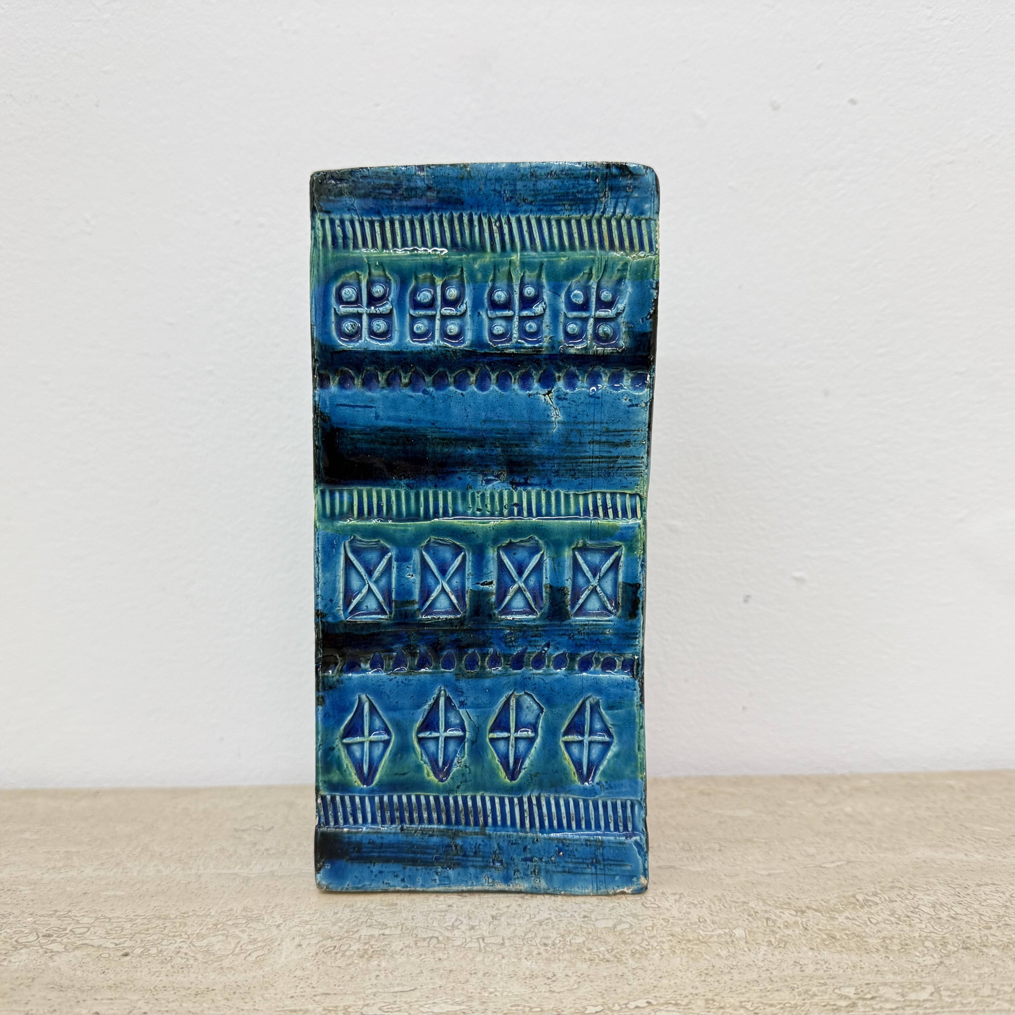 Vintage Bitossi Italian ceramic vase , 1970s