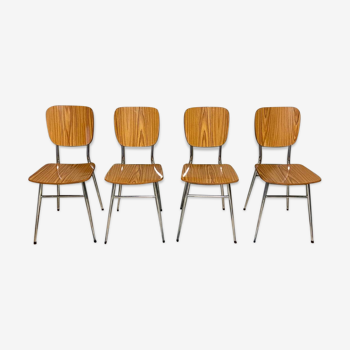 Série 4 chaises en Formica