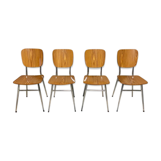 Série 4 chaises en Formica