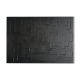 Tableau abstrait peinture monochrome noir
